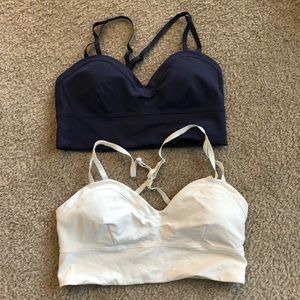 Two Lululemon bras sz 8